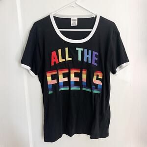 PINK Victorias Secret All the Feels Tshirt Large